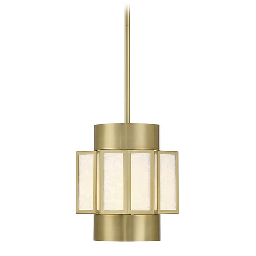 Gideon 3-Light Pendant in Warm Brass by Savoy House