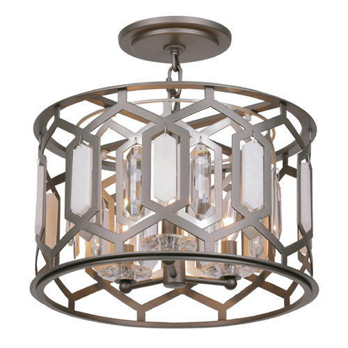Hexly 3-Lt Convertible Semi-Flush in Bronze & Silver by Minka Lavery