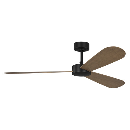 Visual Comfort Fan Collection Barbara Barry Paddle Smart 60 Midnight Black Ceiling Fan Without Light