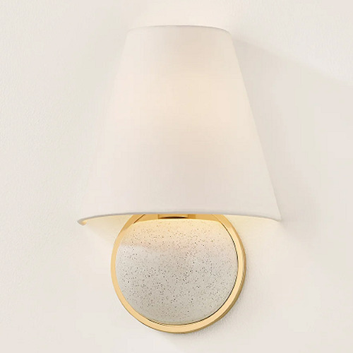 Mitzi by Hudson Valley Mitzi By Hudson Valley Mitzi Marlena Aged Brass Sconce H1063101-AGB