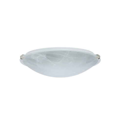 Flushmount Light Marble Glass Polished Nickel by Besa Lighting