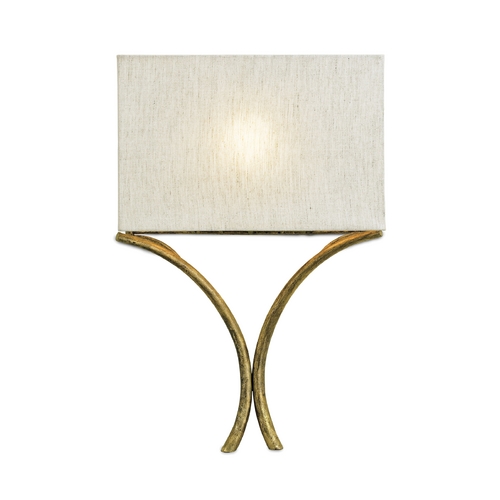 Cornwall Wall Sconce in French Gold Leaf by Currey & Company