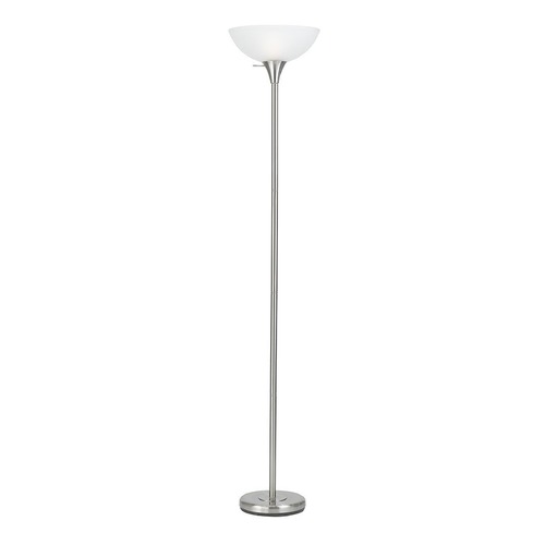 CAL Lighting Torchiere Floor Lamp with White Shade BO-2055
