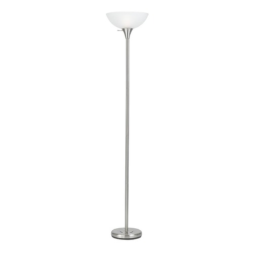 CAL Lighting Torchiere Floor Lamp with White Shade BO-2055