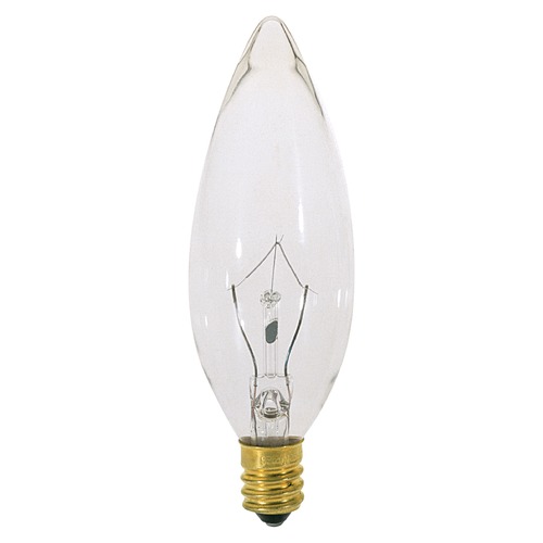 Satco Lighting Incandescent Flame Light Bulb European Base 120V by Satco S3390