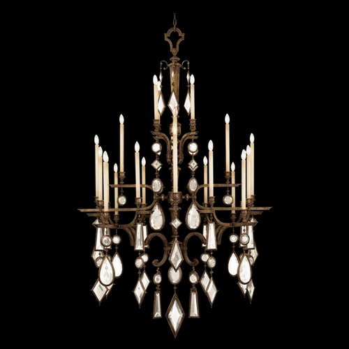 Fine Art Lamps Fine Art Lamps Encased Gems Bronze Patina Crystal Chandelier 709440-3ST