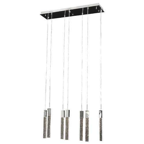 Glacier Avenue 7-Light Polished Chrome LED Multi-Light Pendant by Avenue Lighting