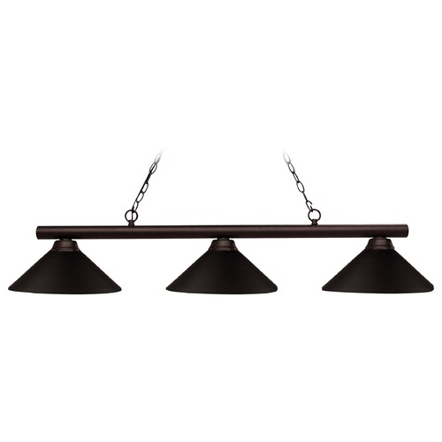 Shooter Bronze Billiard Light by Z-Lite