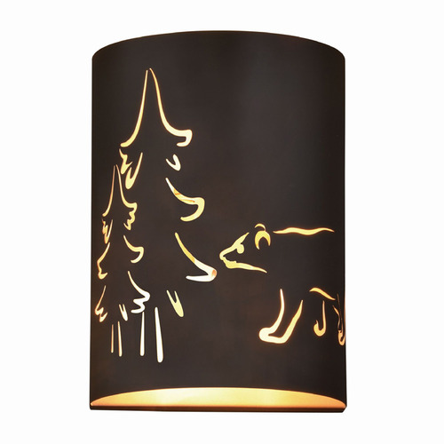 Vaxcel Lighting Katmai Noble Bronze & Brass Gold Sconce