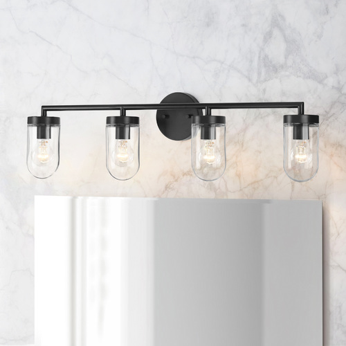 Signal Graphite 4-Light Bathroom Light by Progress Lighting