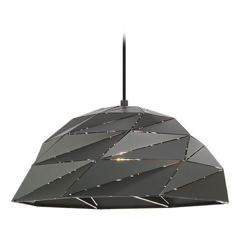 Matteo Lighting Riku Dark Grey Pendant by Matteo Lighting C72711DG