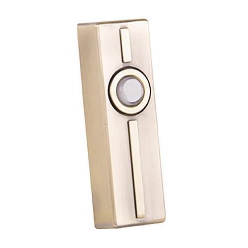 Push Button Antique Brass LED Doorbell Button by Craftmade Lighting