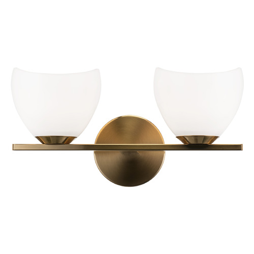 Matteo Lighting Uptowne Aged Gold Brass Bathroom Light