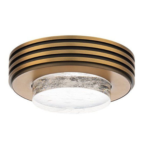 Schonbek Beyond Zircle Aged Brass LED Flushmount Light