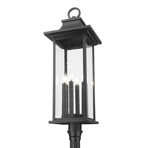 Z-Lite Tiberius Black Post Light