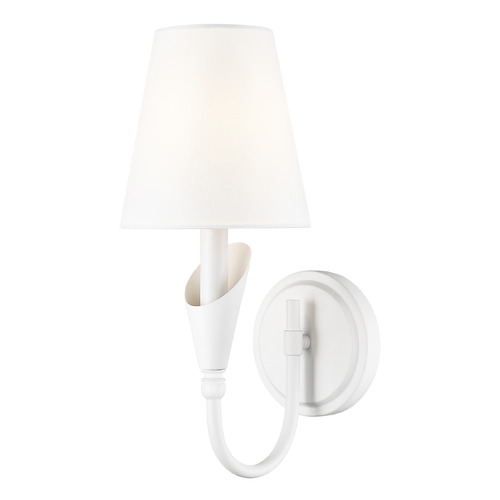 Z-Lite Claudelle Textured White Sconce