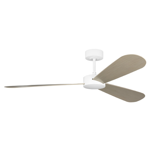 Visual Comfort Fan Collection Barbara Barry Paddle Smart 60 Matte White Ceiling Fan Without Light