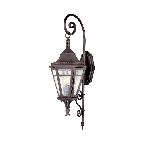 Troy Lighting Outdoor Wall Light with Clear Glass in Natural Rust Finish B1271NR