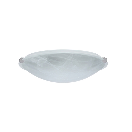 Flushmount Light Marble Glass Satin Nickel by Besa Lighting