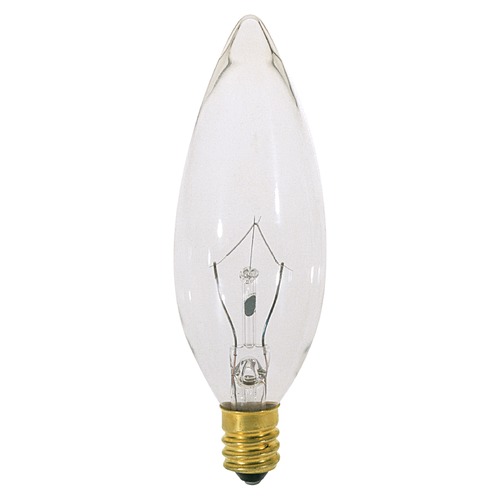 Satco Lighting Incandescent Flame Light Bulb European Base 120V by Satco S3391