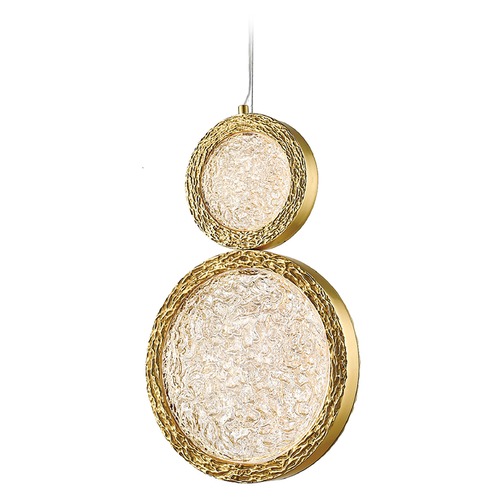 Bottega 16-Inch High Polished Brass LED Pendant by Avenue Lighting