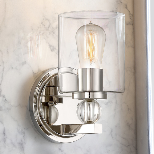Edison Bulb Sconce Polished Nickel 6.25-Inch by Minka Lavery