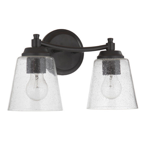 Tyler Flat Black Bathroom Light by Craftmade Lighting