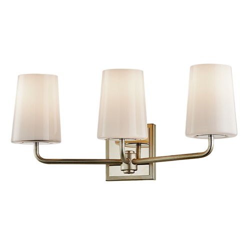 Simone Silver Leaf Polished Nickel Bathroom Light by Troy Lighting