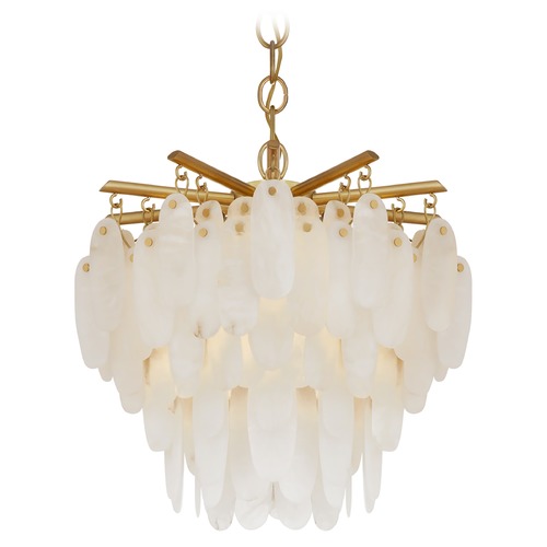 Visual Comfort Signature Collection Chapman & Myers Cora Convertible Chandelier in Brass by Visual Comfort Signature CHC4911ABALB