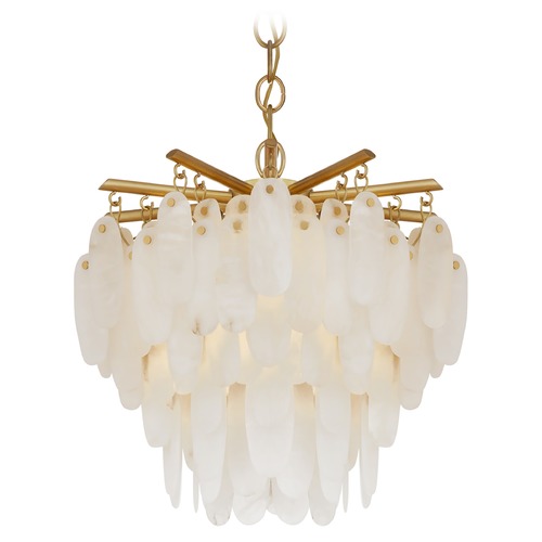 Chapman & Myers Cora Convertible Chandelier in Brass by Visual Comfort Signature