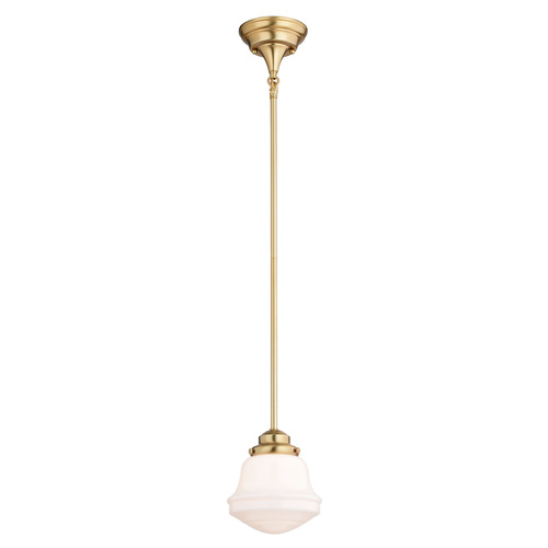 Huntley Natural Brass Mini-Pendant Light by Vaxcel Lighting