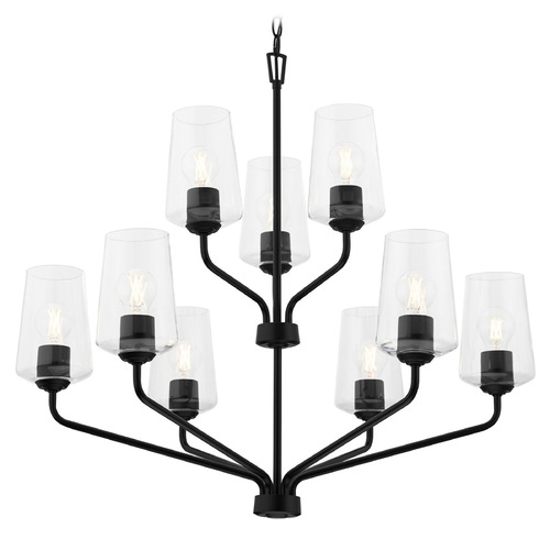 Progress Lighting Progress Lighting Celino Black Chandelier P400445-031