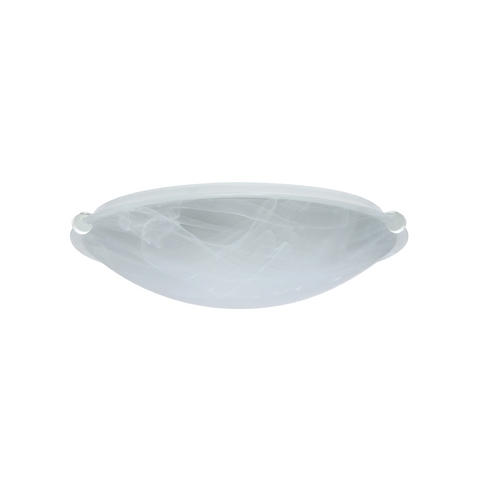 Flushmount Light Marble Glass White by Besa Lighting
