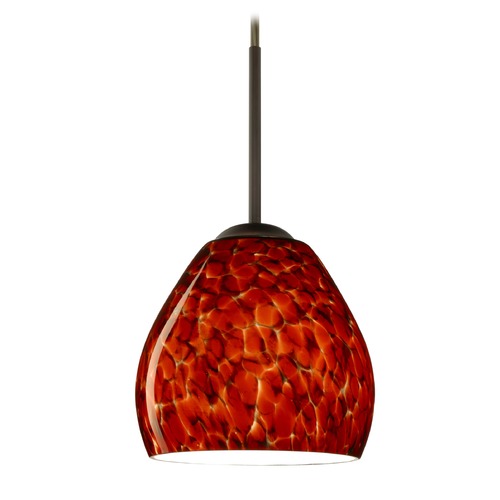 Besa Lighting Besa Lighting Bolla Bronze LED Mini-Pendant Light 1BT-412241-LED-BR