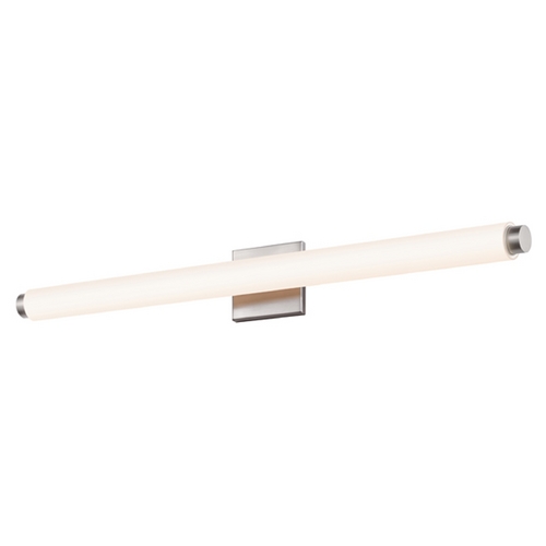 Tubo Satin Nickel LED Bathroom Light by Sonneman Lighting