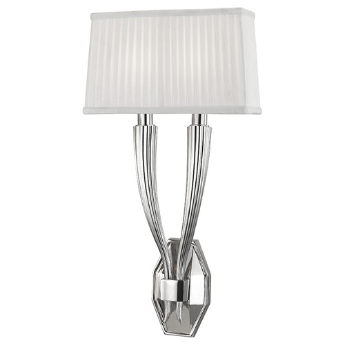 Hudson Valley Lighting Erie 2-Light Sconce in Polished Nickel by Hudson Valley Lighting 3862-PN