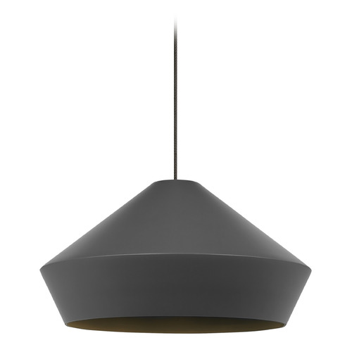 Visual Comfort Modern Collection Brummel MonoRail Pendant in Bronze & Gray by Visual Comfort Modern 700MOBMLYZ