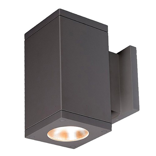 Cube Arch Graphite LED Outdoor Wall Light by WAC Lighting