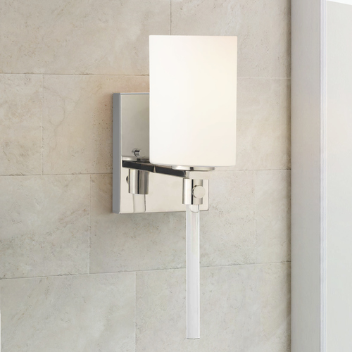 Lisbon Polished Nickel Sconce by Progress Lighting