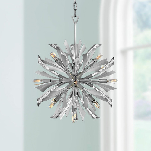 Vida 22-Inch Orb Pendant in Glacial by Fredrick Ramond