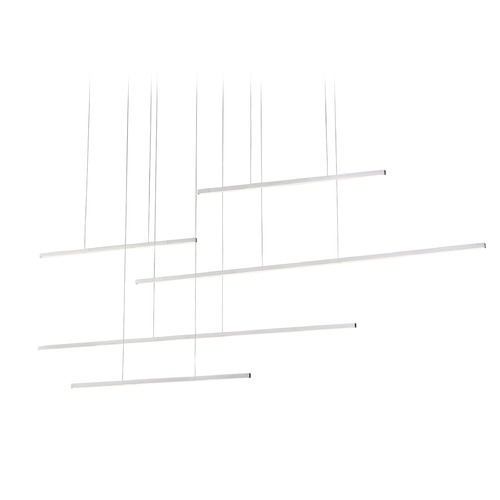 Vega Motion Brushed Nickel LED Multi-Light Pendant by Kuzco Lighting