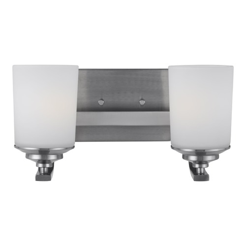 Kemal Brushed Nickel Bathroom Light by Generation Lighting