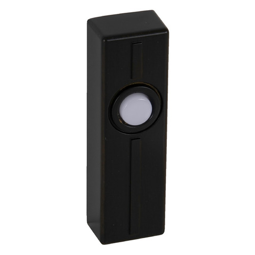 Push Button Bronze LED Doorbell Button by Craftmade Lighting