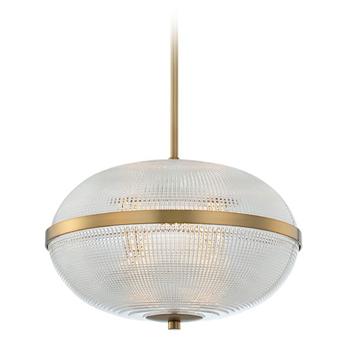 Kalco Lighting Portland 16-Inch LED Pendant in Winter Brass by Kalco Lighting 512155WB