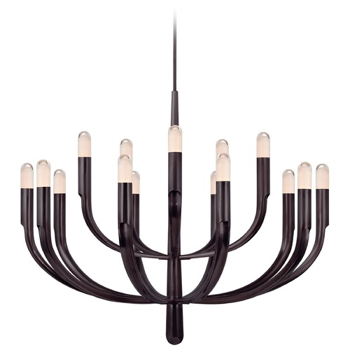 Visual Comfort Signature Collection Kelly Wearstler Verso Grande Chandelier in Bronze by Visual Comfort Signature KW5748BZCG