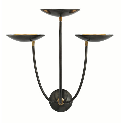 Visual Comfort Signature Collection Thomas OBrien Keira Sconce in Bronze by Visual Comfort Signature TOB2785BZ/HAB