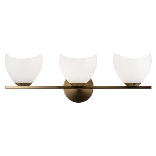 Matteo Lighting Uptowne Aged Gold Brass Bathroom Light
