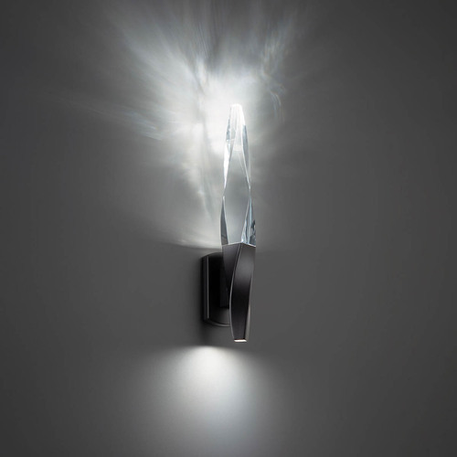 Schonbek Beyond Kindjal 18-Inch LED Wall Sconce in Black by Schonbek Beyond BWS13218-BK