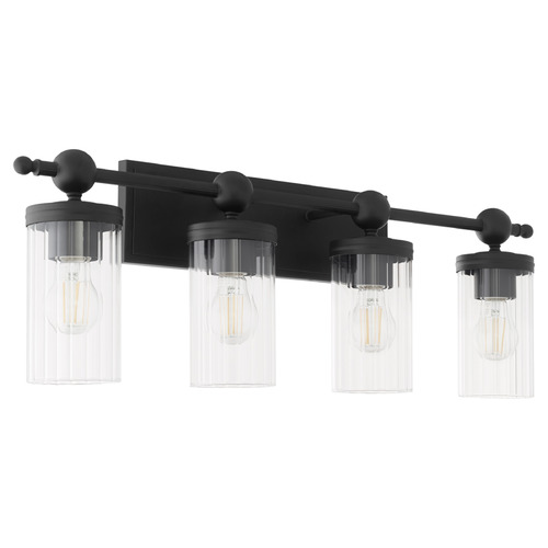 Quorum Lighting Lee Boulevard Matte Black Bathroom Light by Quorum Lighting 560-4-59