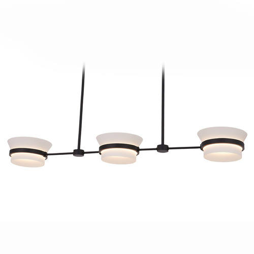 Kalco Lighting Anel Matte Black LED Island Light